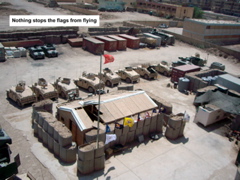 Nothing stops the flags from flying_r